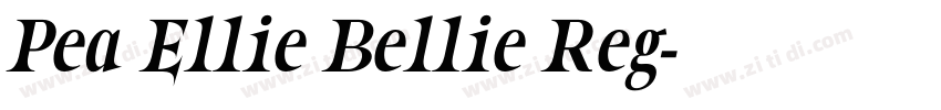 Pea Ellie Bellie Reg字体转换